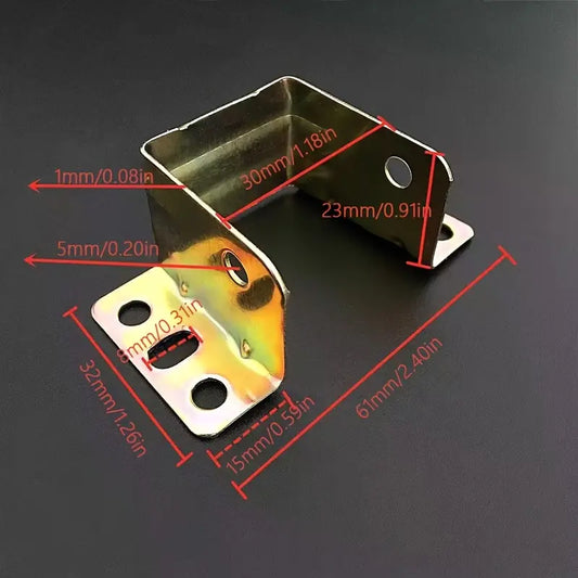 4pcs Heavy-Duty U-Shaped Metal Bed Brackets - Easy Install, Stable Corner Support Hooks for Wooden Beds & Furniture